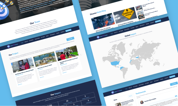 We developed a scalable WordPress platform for Unite 4 A Cause, optimized for disaster relief and sustainability. It features secure donation processing, volunteer sign-ups, event management, a real-time news section, and a blog focused on disaster relief and sustainable practices. Advanced features include live updates, automated email workflows, and a responsive, mobile-first design for seamless accessibility and performance.
